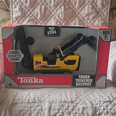 Tonka Tough Trencher Backhoe Construction Vehicle Made with Steel Ages 3+