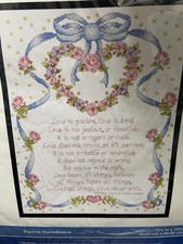 BUCILLA Counted Cross Stitch Paul to Corinthians 2016 New in Package Kit