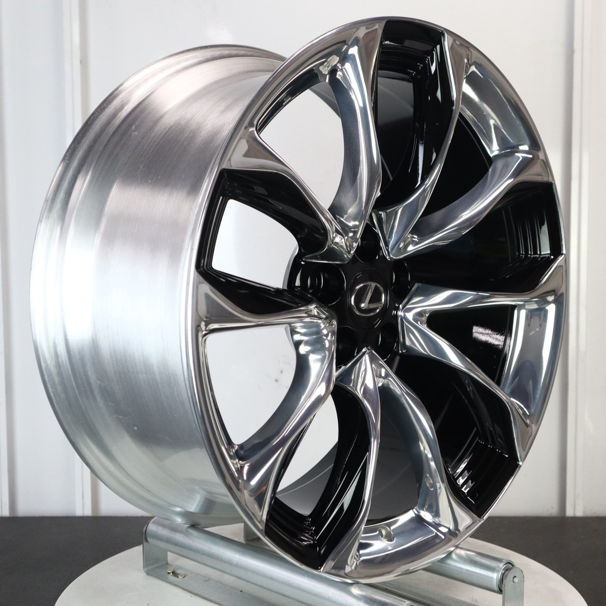 【11月購入】＊licorise＊ LEXUS LC500 21X9.5 REAR 21 INCH BLACK / POLISHED WHEEL 74362 RIM