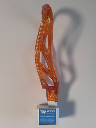 East Coast Dyes (ECD) Unstrung ION Men’s Lacrosse Head -Lava Orange- Brand NEW! - Picture 2 of 13