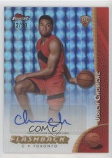 2024-25 Finest Flashback Blue Geometric Refractor 42/99 Ulrich Chomche Auto 17uv