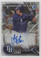 2016 Bowman Draft Chrome Pick Refractor /499 Josh Lowe Joshua #CDA-JL Auto 6fs