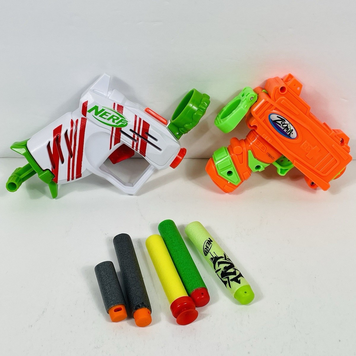 Nerf Jolly Dash Mini Toy Gun and Zooma Power Shot Dart Gun Pistol