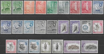 1953-63 Aden Elizabeth II 25v. postfrisch SG Nr. 48/72