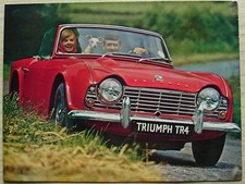 TRIUMPH TR4 SPORTS CONVERTIBLE Sales Brochure Sept 1963 #338/963/UK