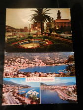 20177) RAPALLO SUNSET AND FOUNTAIN OF THE FROGS AND VIEWS LOT OF TWO CARDS