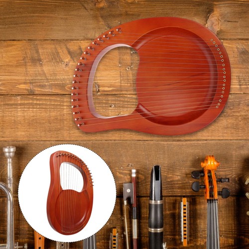 Portable Lyra Child Strings Lyre Harp Wood Body Instrument Ancient ...