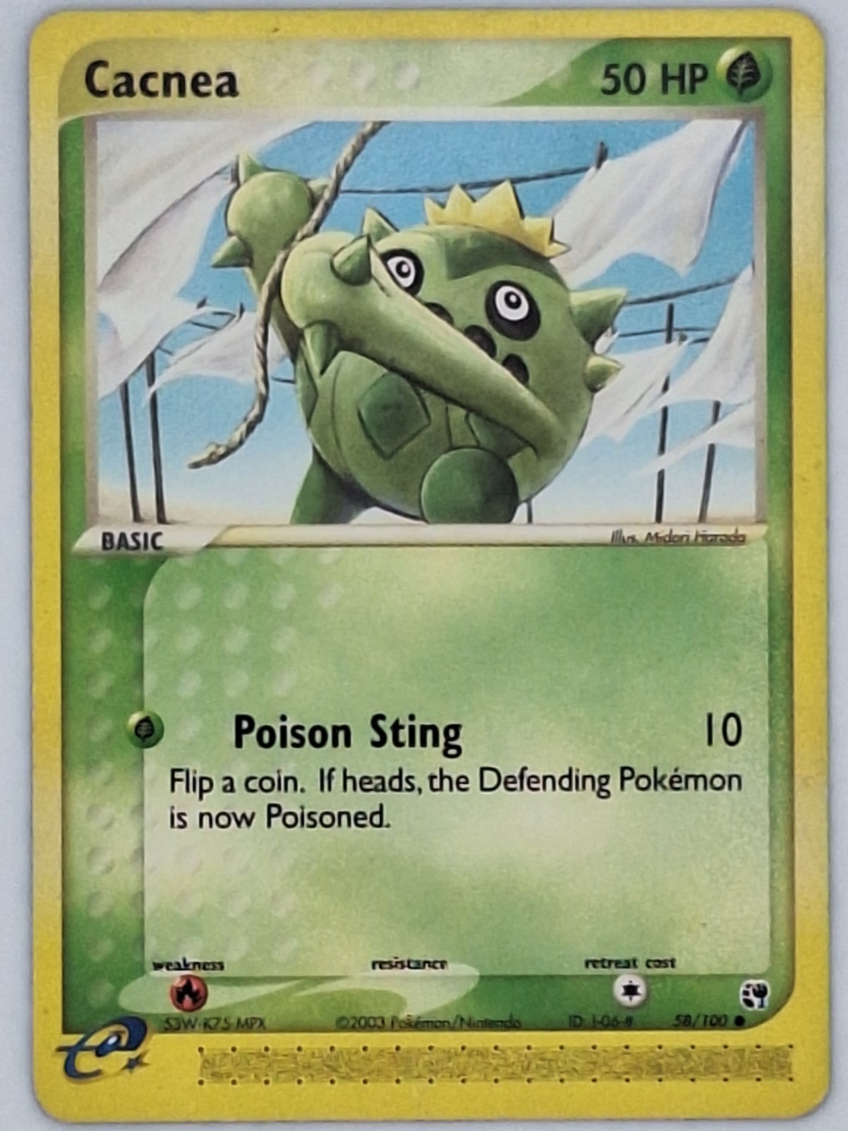 Cacnea 58/100 Pokemon - EX Sandstorm MP