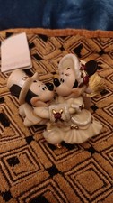 New w Tags Disney Mickey & Minnie Mouse Victorian Ornament Ice Skating
