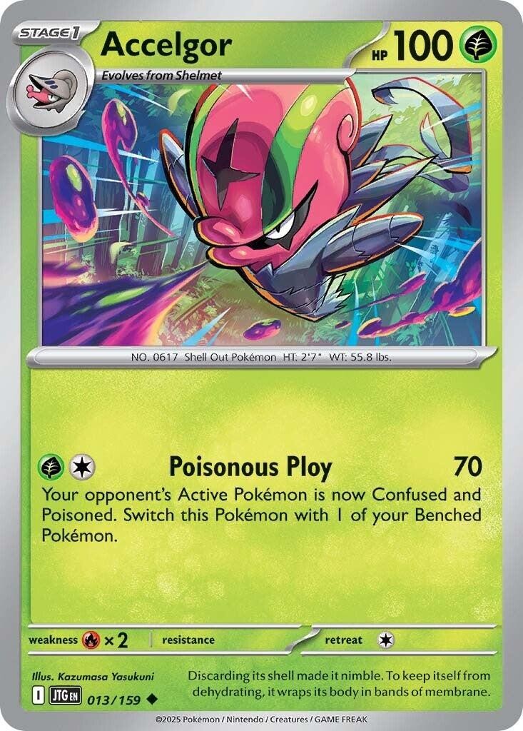 Accelgor JTG 013/159 Pokémon SV09: Journey Together Uncommon Normal EN NM