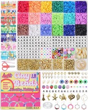 LovelyMoon Clay Beads Bracelet Making Kit 18 Colors Standard, 18