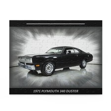 Iconic 1971 Plymouth 340 Duster Muscle Car Temp Puzzle 120 pcs - Ultimate