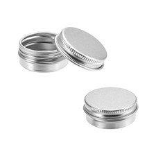 0.33 oz 1ml Round Aluminum Cans Tin Can Screw Top Metal Lid Containers 3pcs