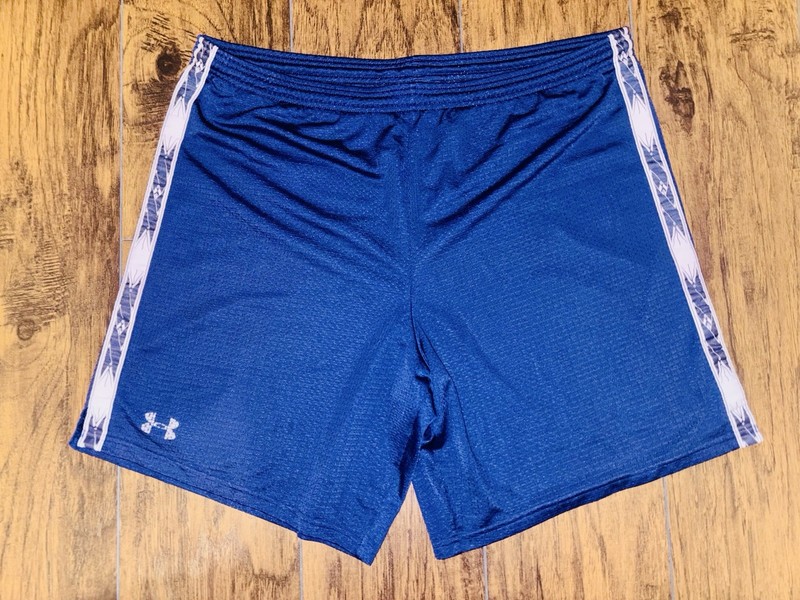 Under Armour Football Shorts Navy Blue XL Rare Vintage Workout Lacrosse