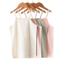 LotusComfort The Essential Cami Young Girls 4T, Blue,yellow, White, Green