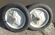 2 x Räder Felge DDR Roller Bollerwagen Tretauto Liliput Handwagen DDR Top Rad !!