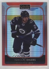 2021-22 O-Pee-Chee Platinum Red Prism 166/199 Nikolaj Ehlers #186 0b3