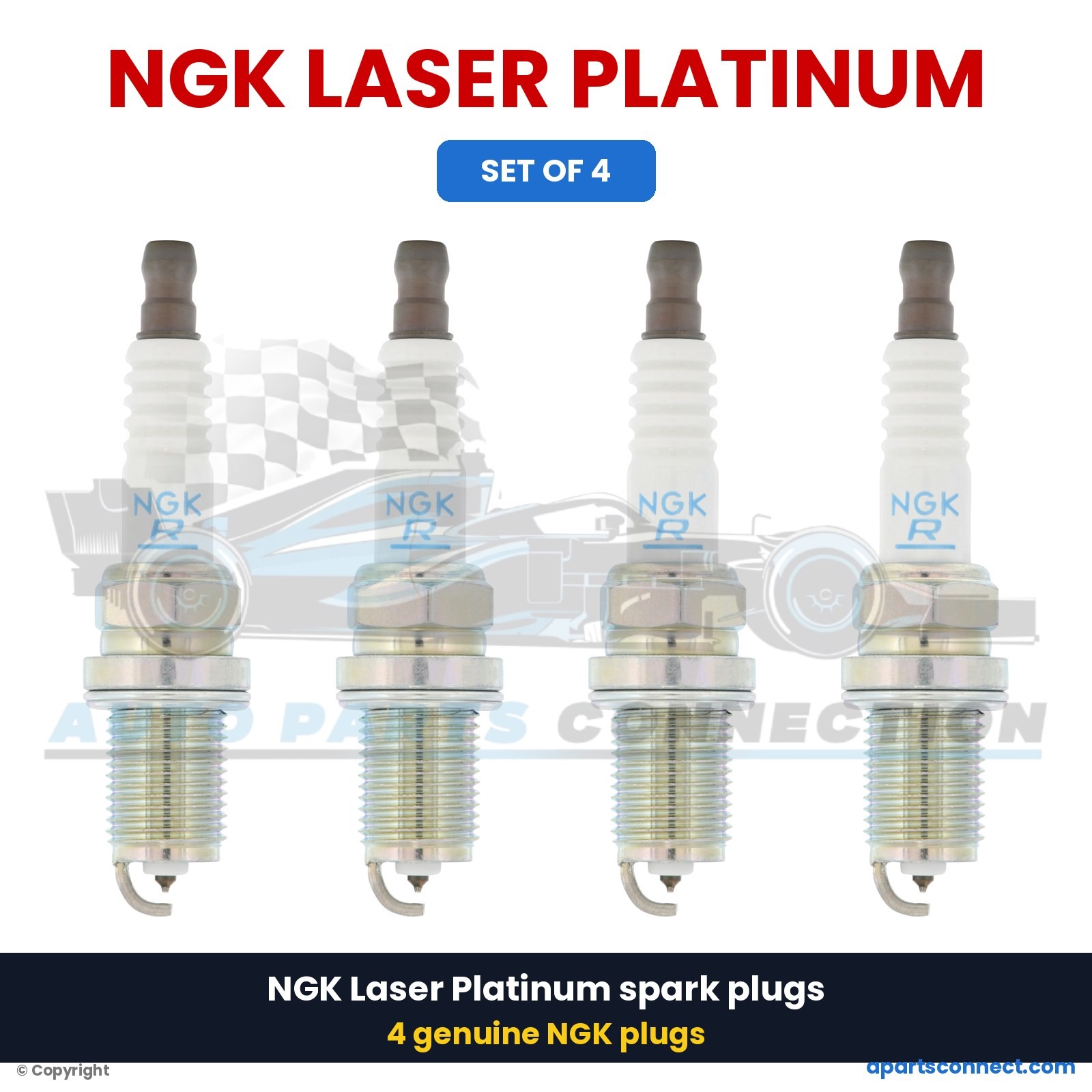 Lotus Elise 2005-2007 Spark plugs Set of 4