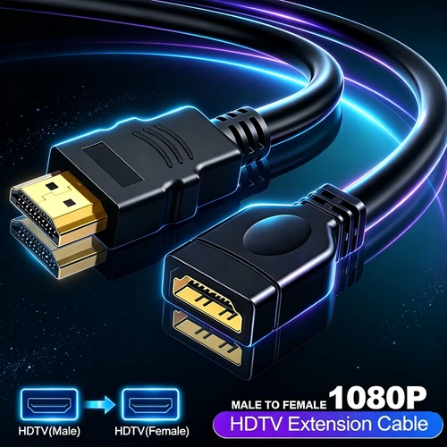 HDMI Extension Cable Male to Female HDMI Cable Extender 4k UHD TV PC PS5 XBOX