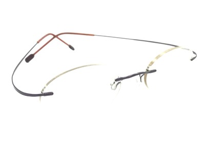MARCHON AIRLOCK 2 720 42 Burgundy Rimless Titanium Eyeglasses Frames 150