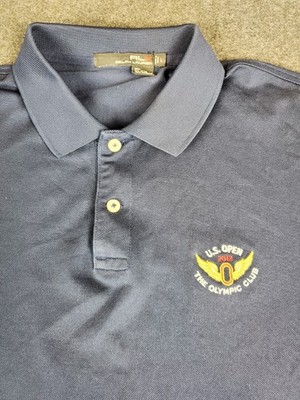 RLX Polo Ralph Lauren 2012 US Open Olympic Club Blue Performance Mens Golf Polo