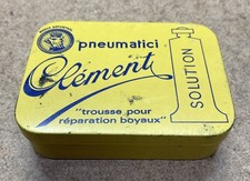Clement Tire Repair Patch Kit Tin Vintage Cycling Ephemera Classic Road Racing