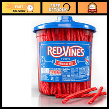 Soft Chewy Red Licorice Twists Candy - Original Red Flavor, 3.5 Lb Jar