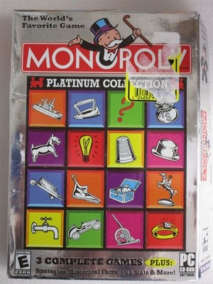 Video Game PC Monopoly Platinum Collection Classic Tycoon Casino Vegas Box