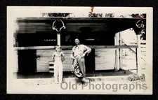 Tough Cowboy Ranch Hand Stables Kid Boy Oldvintage Photo- A8 Tough Cowboy Ranch Hand Stables Kid Boy Oldvintage Photo- A8