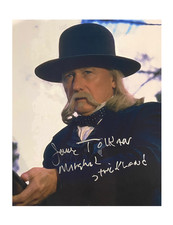 8x10" Back to the Future Print Signed by James Tolkan with Character in Silver