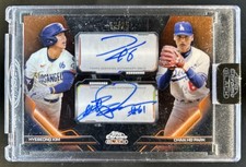 2026 Topps Chrome Black Hyeseong Kim Chan Ho Park Pairings Auto Orange #/25
