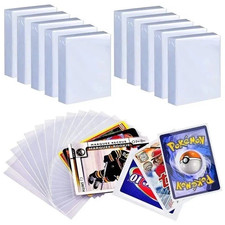 300 Pcs Transparent Playing Card Cover Clear Protector Sleeve Holder For Pokemon