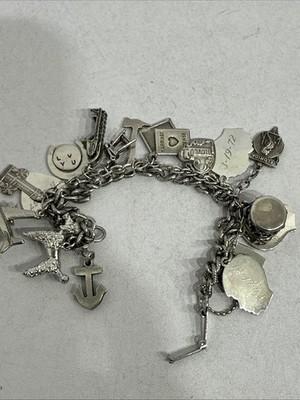 Vintage Sterling Silver Charm Marriage License &   More Sterling Charms