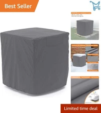 Outdoor Air Conditioner Cover Waterproof Durable Gray Fits 34x34x31 Inches