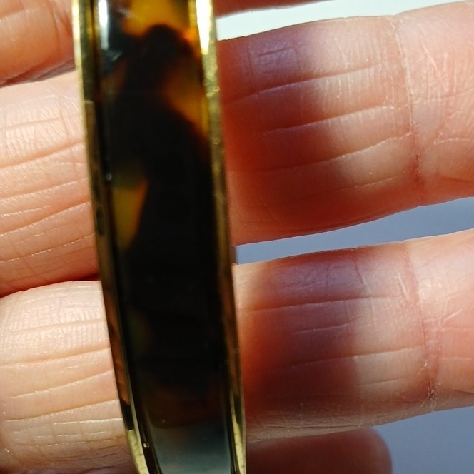 J. Crew tortoise shell pattern bangle bracelet in… - image 2