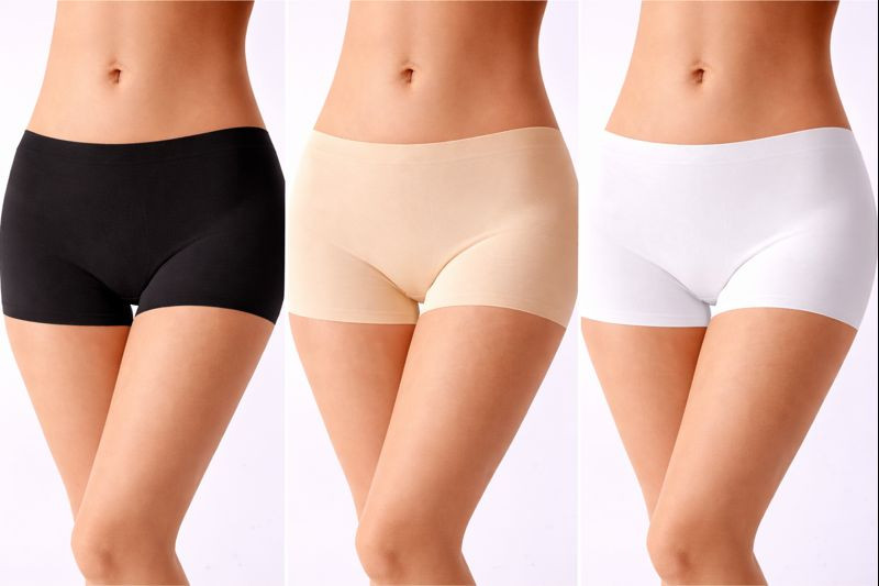 Women Seamless Boxer Panties Ladies Shorts Underwears Teens Knickers 3/6 Packs