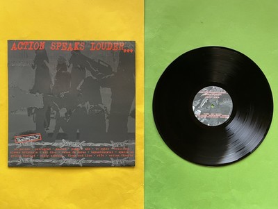 ACTION SPEAKS LOUDER THAN WORDS Vinyl LP Various PUNK Twisted OVP Box NM+ Poster