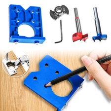 Concealed Hinge Hole Jig For Kitchen Cabinet Doors With Saw Drill Bit Tool Sets