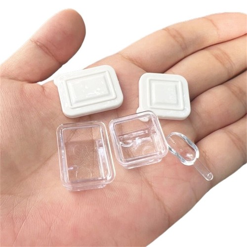 Small Dollhouses Storage Containers Set Sturdy Plastic Boxes Accessory - Picture 3 of 8