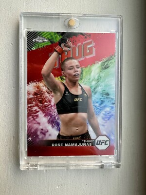   Thug Rose Namajunas Topps Chrome AKA Ruby #/5  