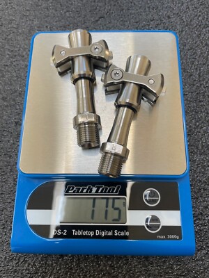 Zero Pave TITANIUM pedals (175g) & cleats (compatible w/Speedplay