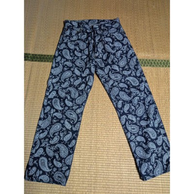 EVISU Paisley Pattern Daikoku jeans Buffalo Patch Size:W30 VG 