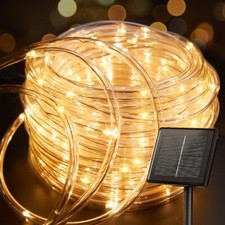 Solar Rope Lights, 39FT 100LED Outdoor Solar String Lights, IP65 Waterproof