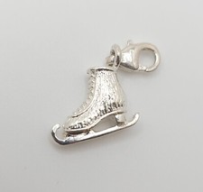 Ice Skate Charm .925 Sterling Silver - HS005