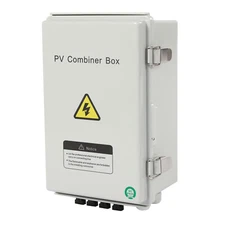 Solar Combiner Box PV Combiner Circuit Breaker 63A For Solar Panel Kit 4 String