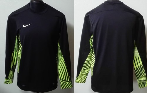 MAGLIA PORTIERE NIKE GIALLO ORO NERO NO NUMERO TG. M MEDIUM VEDI MISURE |  eBay