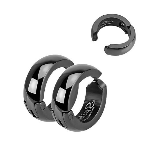 Креольские серьги-клипсы из нержавеющей стали для мужчин и женщин поддельные складные креольские серьги-клипсы 2190₽