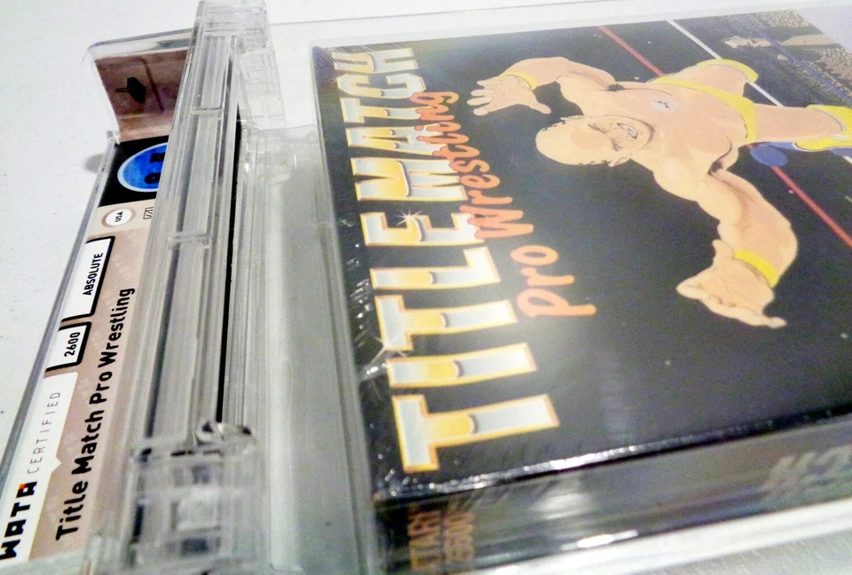 Title Match Pro Wrestling Atari 2600 Sealed 1987 BRAND NEW Graded WATA 8.5 A+ - Image 2 of 4