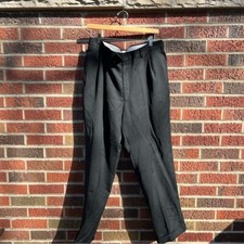 Black Straight Fit Men  s Dress Pants