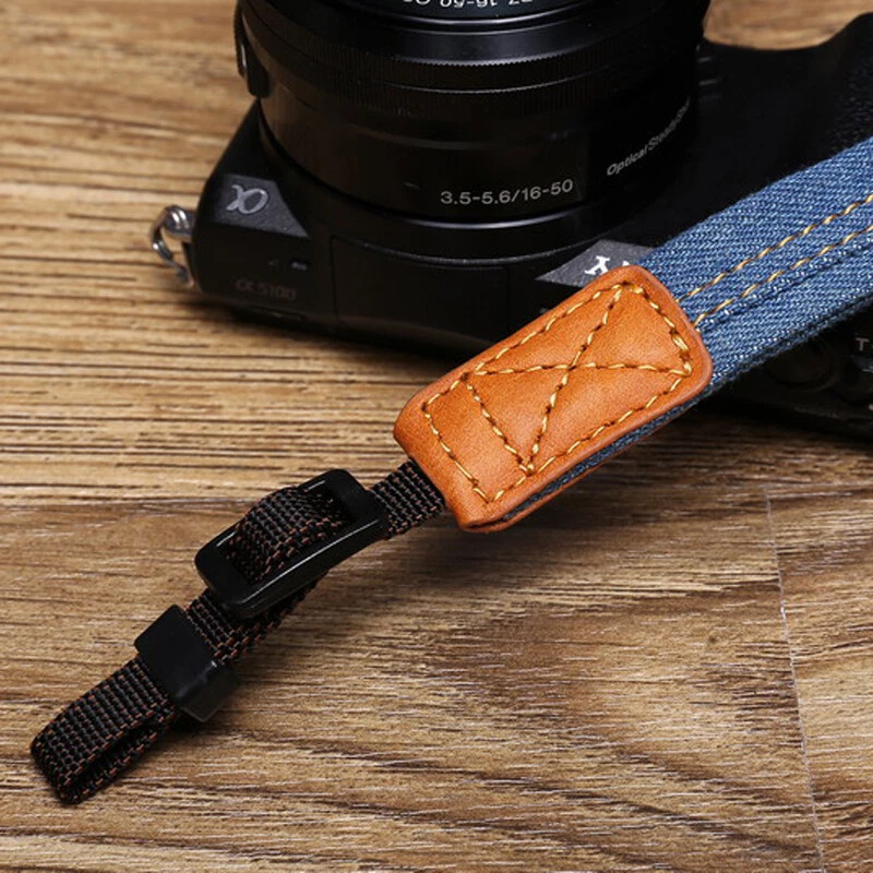 Correa de muñeca de cuero apta para Sony Micro cámara única a7m3 a7r2A6300 A6400 A6500 Foto 3 de 4